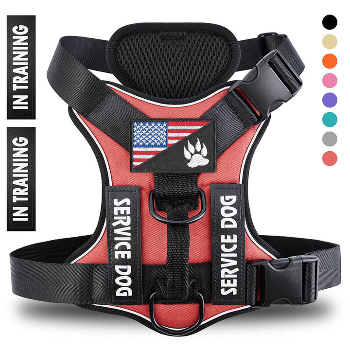 Reflective Breathable Dog Harness – Adjustable No-Pull Pet Strap