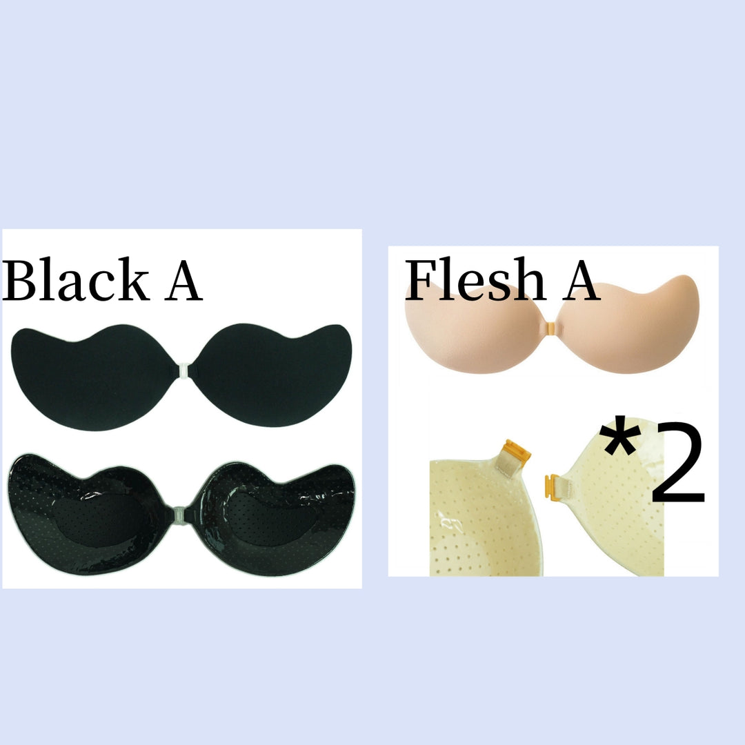Deep V Invisible Silicone Bra – Strapless Push-Up Adhesive Bra