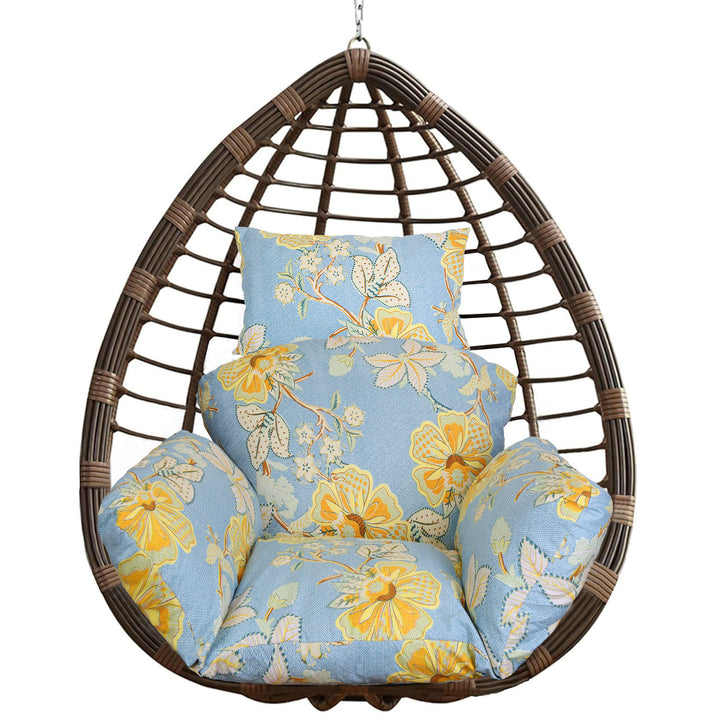 Egg Chair & Hanging Basket Cushion — Thickened Soft Swing Chair Pad with Headrest (9 Colours)
