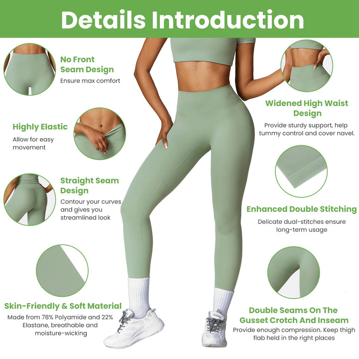 High Waist Workout Leggings – Tummy Control Yoga & Fitness Pants