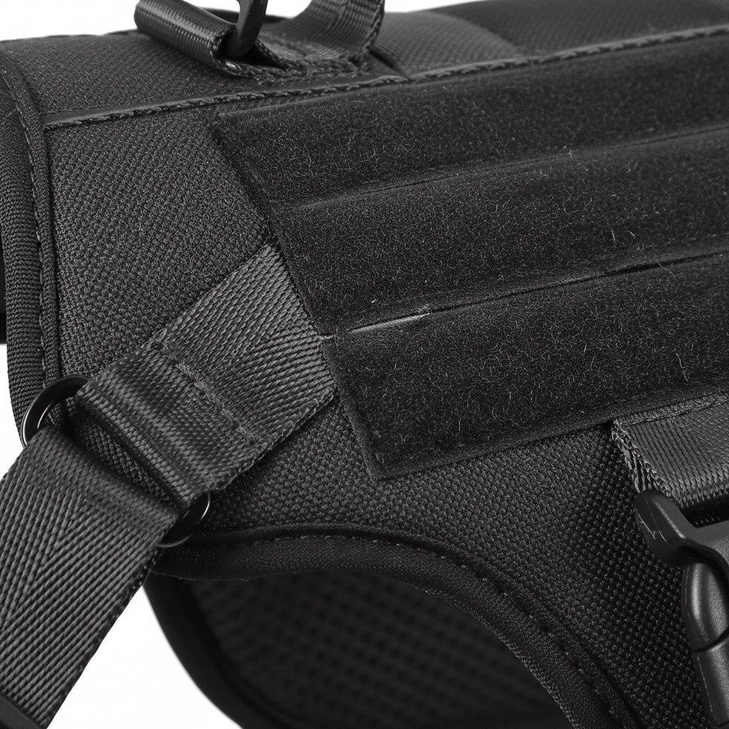 Tactical Dog Harness – Adjustable No-Pull Reflective Vest for Large Dogs