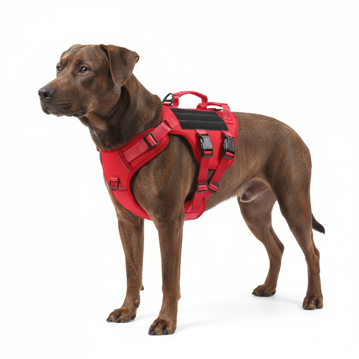 Tactical Dog Harness – Adjustable No-Pull Reflective Vest for Large Dogs