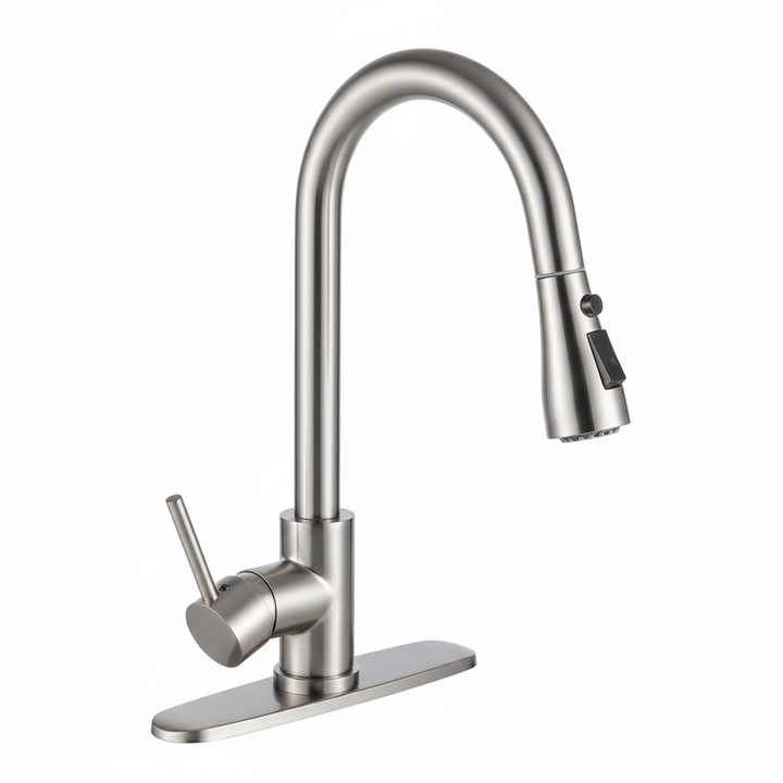 Stainless Steel Pull-Out Basin Mixing Faucet