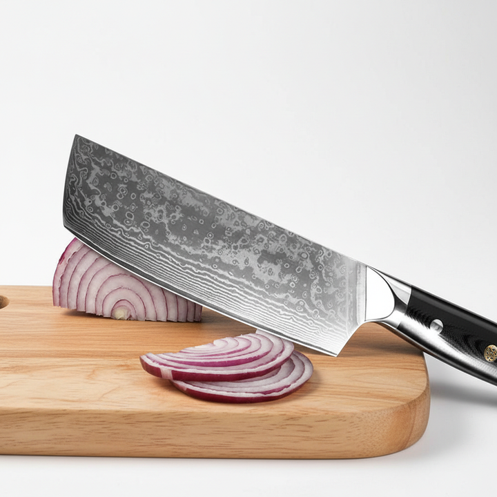 Japanese 67-Layer Damascus Steel Kitchen Knife – Professional Chef & Fruit Knife