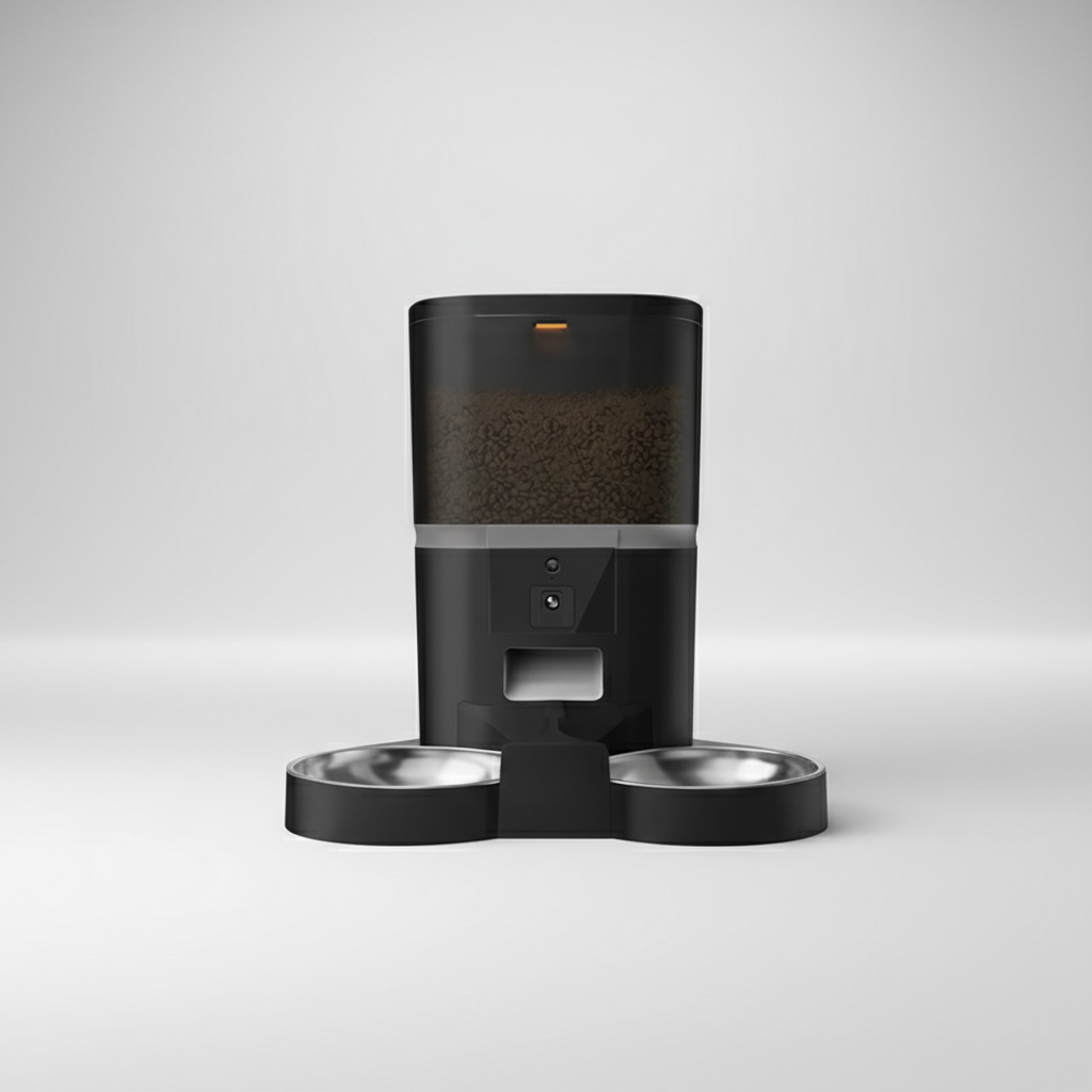 Video Camera With Adjustable Performance Pet Feeder