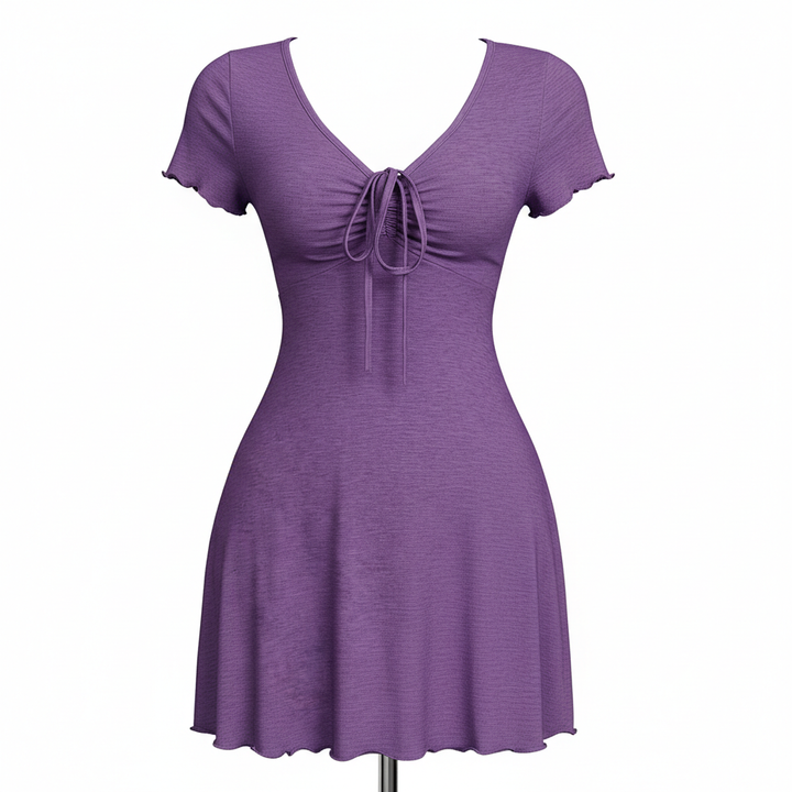 Bends And Hitches Summer Women's Solid Color Dress