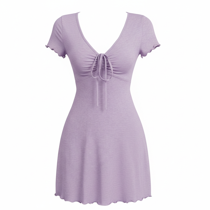 Bends And Hitches Summer Women's Solid Color Dress