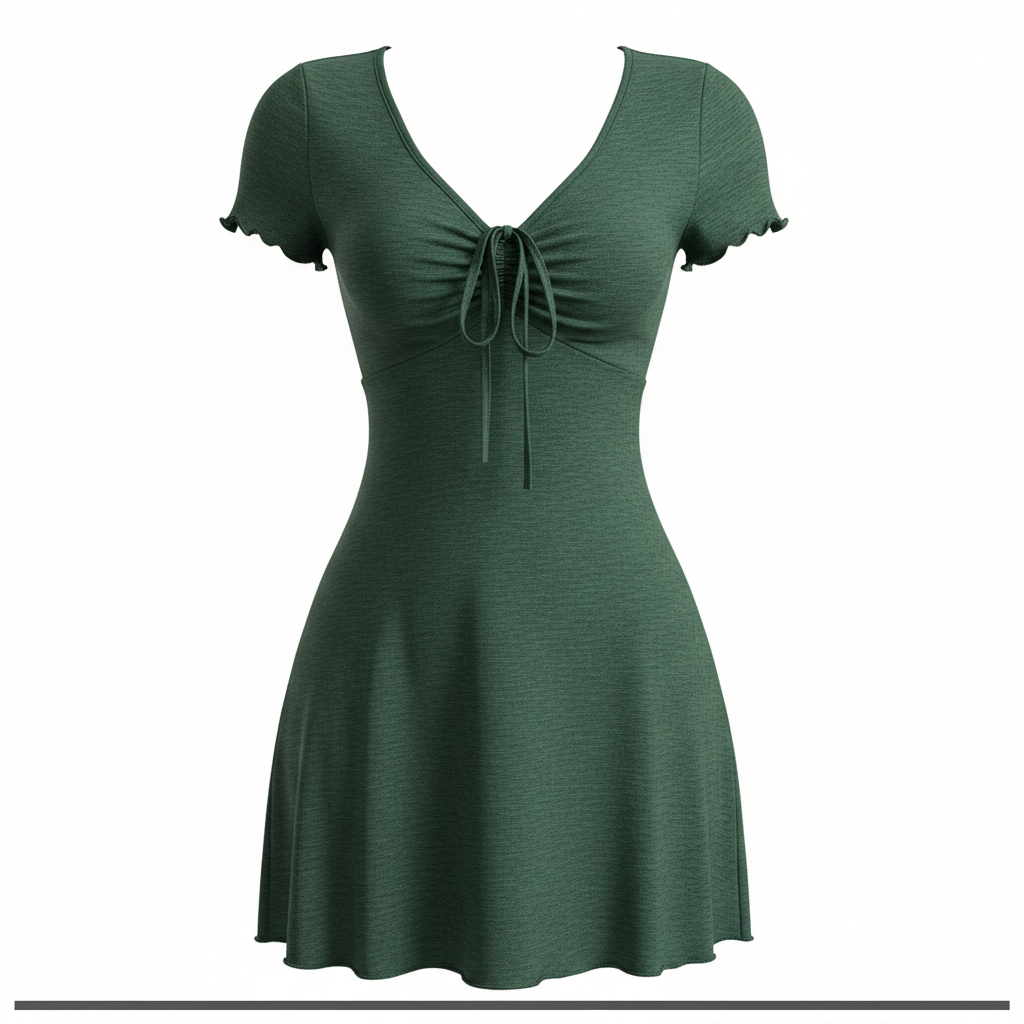 Bends And Hitches Summer Women's Solid Color Dress