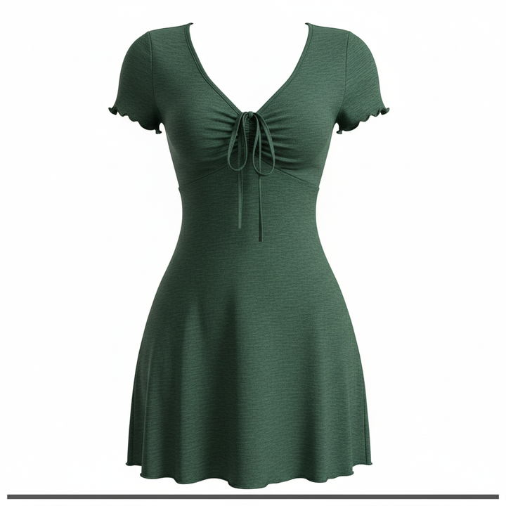 Bends And Hitches Summer Women's Solid Color Dress