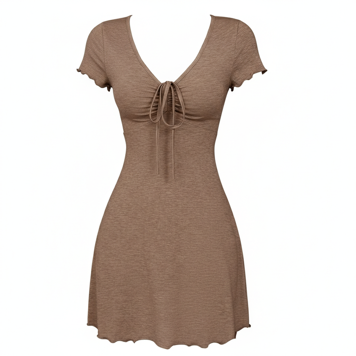 Bends And Hitches Summer Women's Solid Color Dress