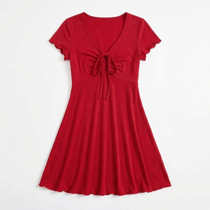 Bends And Hitches Summer Women's Solid Color Dress