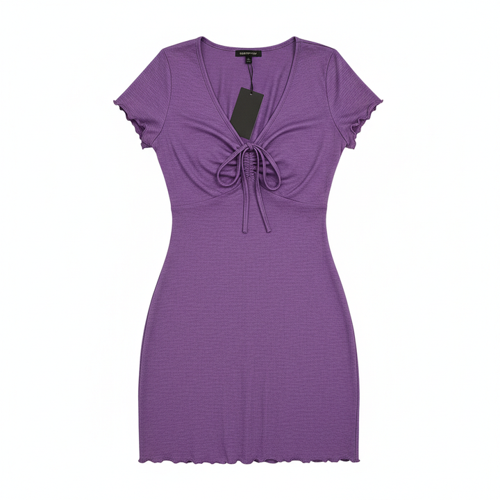 Bends And Hitches Summer Women's Solid Color Dress