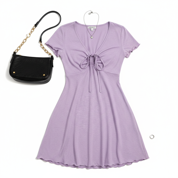 Bends And Hitches Summer Women's Solid Color Dress