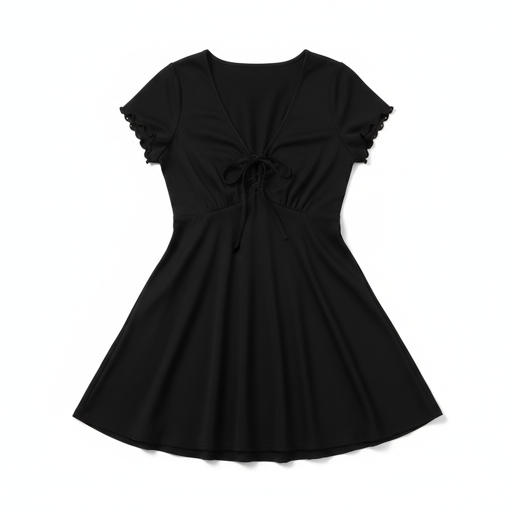 Bends And Hitches Summer Women's Solid Color Dress