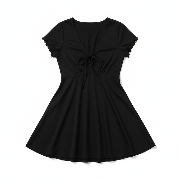 Bends And Hitches Summer Women's Solid Color Dress