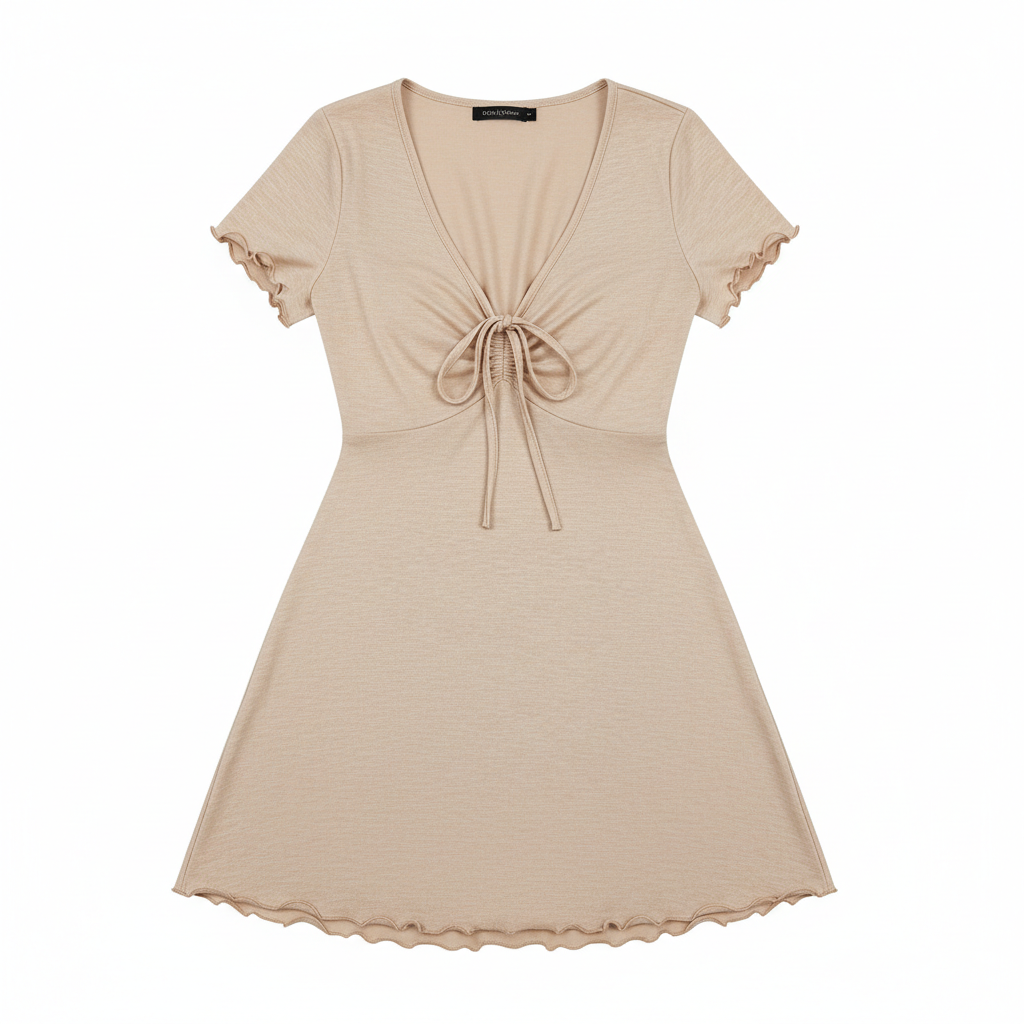 Bends And Hitches Summer Women's Solid Color Dress