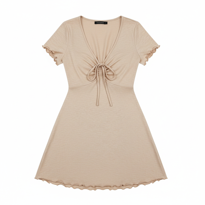 Bends And Hitches Summer Women's Solid Color Dress