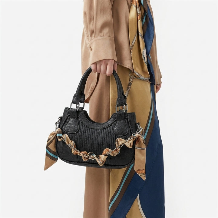 Elegant Braided Chain Handbag - Luxury Handmade Women's Crossbody Bag High-End Shoulder Bag With Polyester Lining