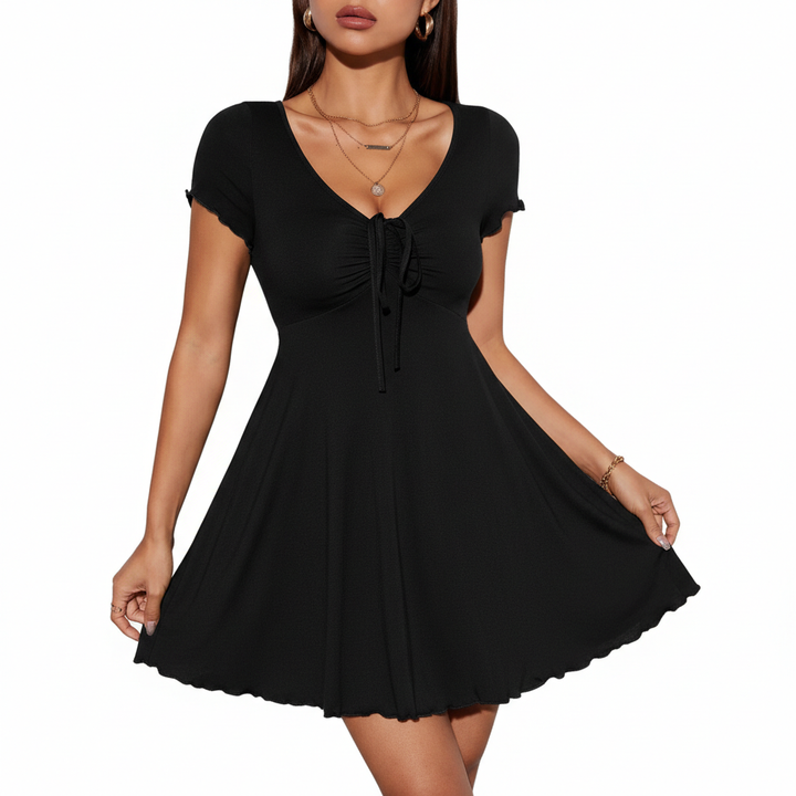 Bends And Hitches Summer Women's Solid Color Dress