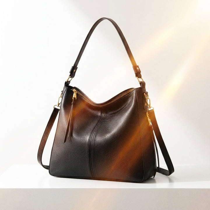Retro PU Leather Hobo Tote Bag – Women’s Large Capacity Shoulder & Crossbody Handbag