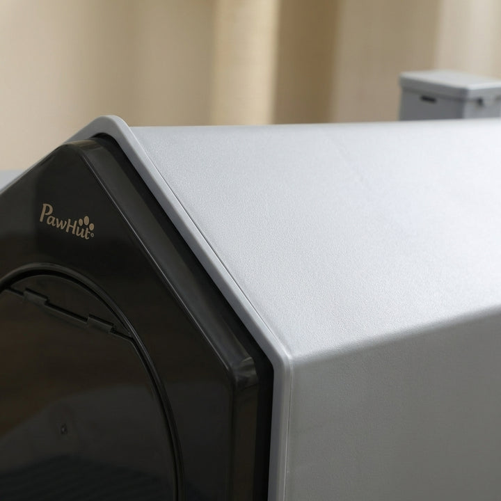 Enclosed Cat Litter Box with Drawer Cleaning System