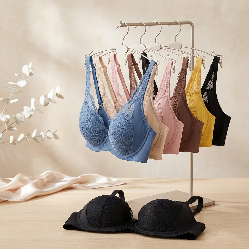 Lace Beauty Back Bra – Breathable Seamless Support Bra